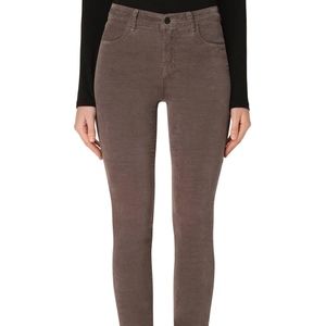 J Brand Maria velvet high rise skinny